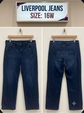 Liverpool The Straight Women's 16W Denim (Clifton Dark)